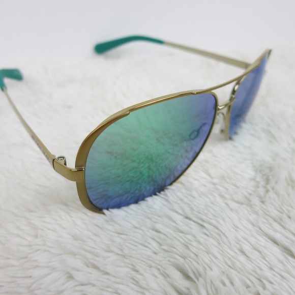 Michael Kors Chelsea Green Aviator Sunglasses - Picture 4 of 7